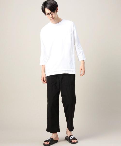 BEAUTY&YOUTH UNITED ARROWS(ビューティーアンドユースユナイテッドアローズ)の「BY ブラックベイカー ワイドパンツ◆(その他パンツ・メンズ・ブラック・LARGE/X-LARGE/MEDIUM/SMALL)」の6枚目の写真
