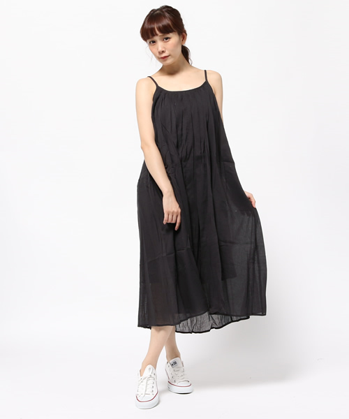 LBC(エルビーシー)の「コットンガーゼキャミワンピース(ワンピース・レディース・ダークグレー/梅/ブラウン・LARGE/MEDIUM)」の11枚目の写真