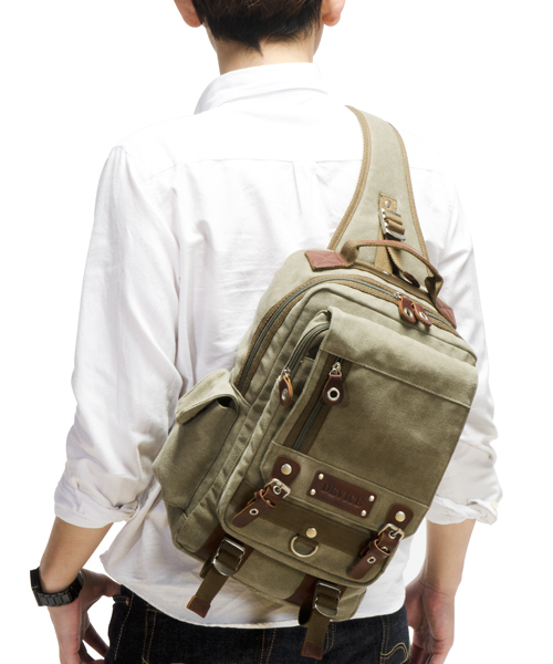 DEVICE（デバイス）の「DEVICE デバイス Access キャンバス メガ ボディバッグショルダーバッグ（ボディバッグ/ウエストポーチ・メンズ・ベージュ/ブラウン/ブラック/カーキ/ベージュ系その他/ブラック系その他/グリーン系その他・FREE）」の6枚目の写真