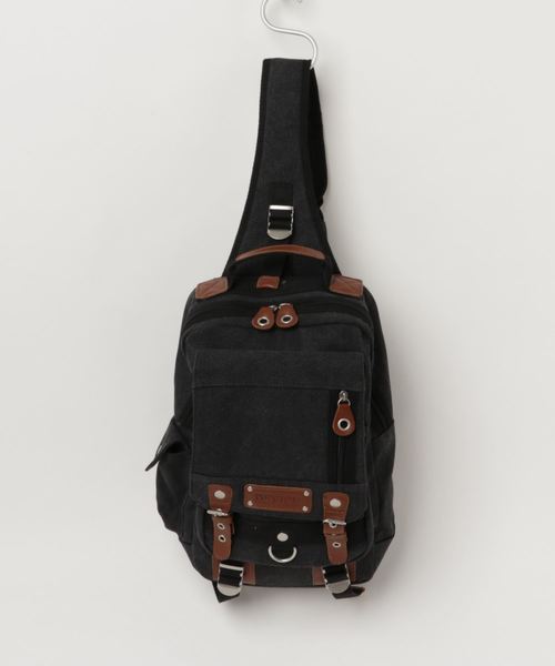 DEVICE（デバイス）の「DEVICE デバイス Access キャンバス メガ ボディバッグショルダーバッグ（ボディバッグ/ウエストポーチ・メンズ・ベージュ/ブラウン/ブラック/カーキ/ベージュ系その他/ブラック系その他/グリーン系その他・FREE）」の3枚目の写真