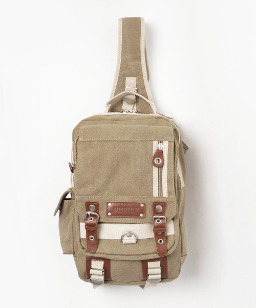 DEVICE（デバイス）の「DEVICE デバイス Access キャンバス メガ ボディバッグショルダーバッグ（ボディバッグ/ウエストポーチ・メンズ・ベージュ/ブラウン/ブラック/カーキ/ベージュ系その他/ブラック系その他/グリーン系その他・FREE）」の5枚目の写真