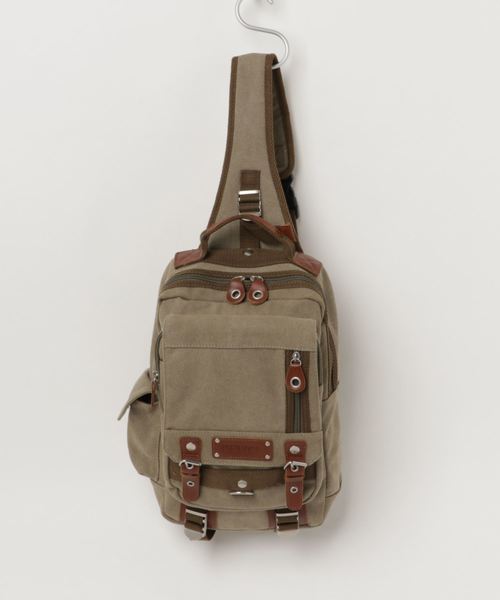 DEVICE（デバイス）の「DEVICE デバイス Access キャンバス メガ ボディバッグショルダーバッグ（ボディバッグ/ウエストポーチ・メンズ・ベージュ/ブラウン/ブラック/カーキ/ベージュ系その他/ブラック系その他/グリーン系その他・FREE）」の7枚目の写真