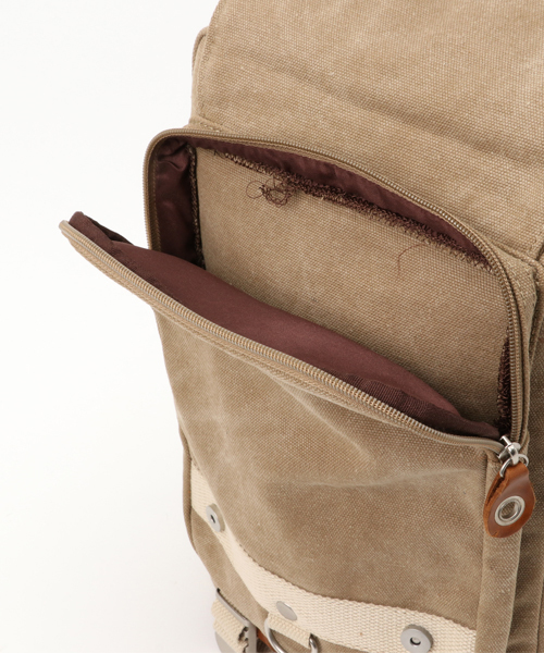 DEVICE（デバイス）の「DEVICE デバイス Access キャンバス メガ ボディバッグショルダーバッグ（ボディバッグ/ウエストポーチ・メンズ・ベージュ/ブラウン/ブラック/カーキ/ベージュ系その他/ブラック系その他/グリーン系その他・FREE）」の10枚目の写真