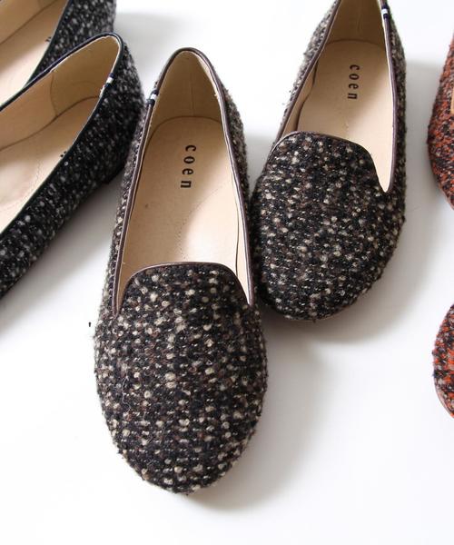coen(コーエン)の「ツイードオペラパンプス(パンプス・レディース・ブラック/ブラウン/オレンジ・SMALL/MEDIUM/LARGE)」の2枚目の写真