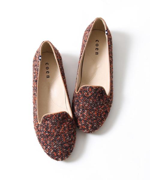 coen(コーエン)の「ツイードオペラパンプス(パンプス・レディース・ブラック/ブラウン/オレンジ・SMALL/MEDIUM/LARGE)」の3枚目の写真