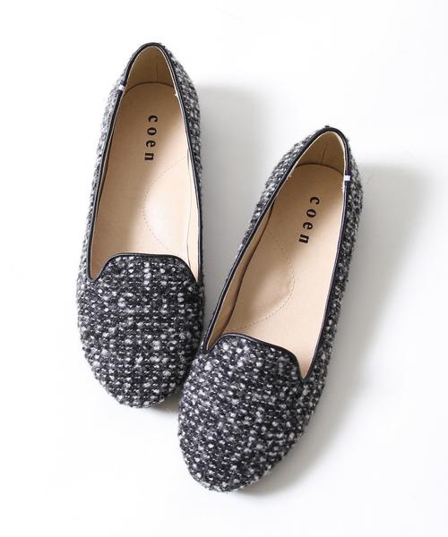 coen(コーエン)の「ツイードオペラパンプス(パンプス・レディース・ブラック/ブラウン/オレンジ・SMALL/MEDIUM/LARGE)」の1枚目の写真