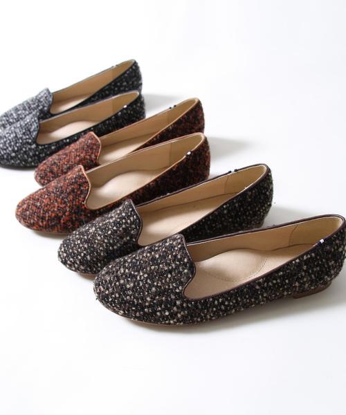 coen(コーエン)の「ツイードオペラパンプス(パンプス・レディース・ブラック/ブラウン/オレンジ・SMALL/MEDIUM/LARGE)」の4枚目の写真