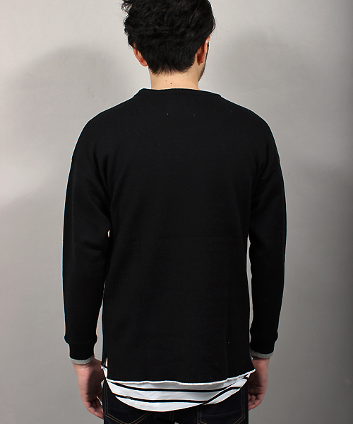 MIND BLOW（マインドブロウ）の「＜STAR柄＞リブニット（ニット/セーター・メンズ・ブラック/カーキ/杢グレー/ホワイト・L/M）」の10枚目の写真