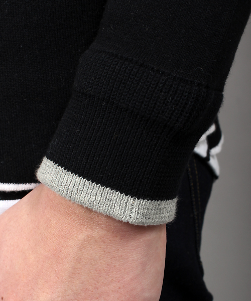 MIND BLOW（マインドブロウ）の「＜STAR柄＞リブニット（ニット/セーター・メンズ・ブラック/カーキ/杢グレー/ホワイト・L/M）」の13枚目の写真