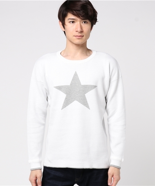 MIND BLOW（マインドブロウ）の「＜STAR柄＞リブニット（ニット/セーター・メンズ・ブラック/カーキ/杢グレー/ホワイト・L/M）」の15枚目の写真