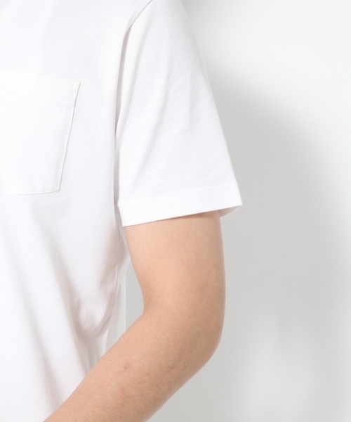 GLOBAL WORK（グローバルワーク）の「【高品質素材使用】スーピマＶネックＴＥＥ/734647 （Tシャツ/カットソー・メンズ・ネイビー/ブラウン/ホワイト/ライトブルー/グレー/イエロー・MEDIUM/LARGE/X-LARGE/SMALL）」の11枚目の写真