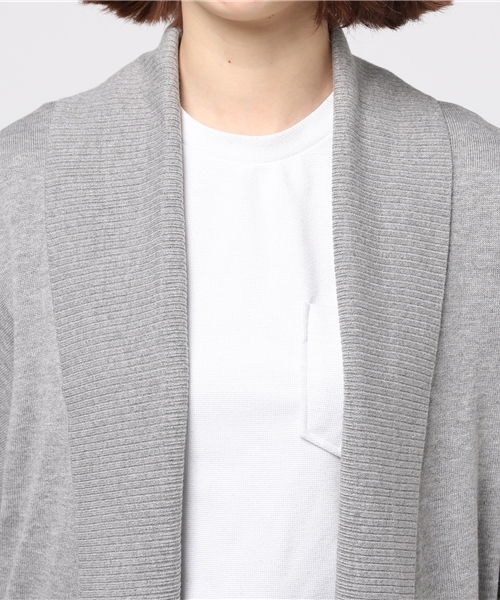 GUILD PRIME（ギルドプライム）の「【GUILD PRIME】WOMENS ドルマンロングカーディガン（カーディガン/ボレロ・レディース・グレー/ブラック/ホワイト・36/34）」の5枚目の写真