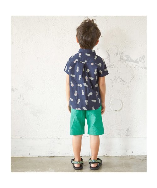 BREEZE（ブリーズ）の「カラーシャンブレーパンツ 5分丈（その他パンツ・キッズ・ブルー/レモンイエロー/グリーン・95/140/80/90/120/100/110/130）」の5枚目の写真