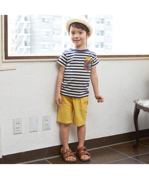 BREEZE（ブリーズ）の「カラーシャンブレーパンツ 5分丈（その他パンツ・キッズ・ブルー/レモンイエロー/グリーン・95/140/80/90/120/100/110/130）」の14枚目の写真