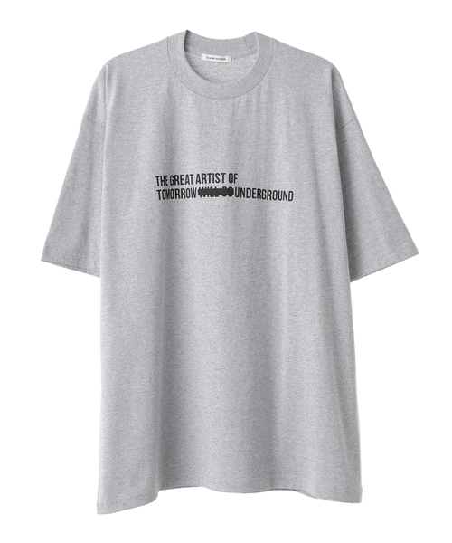 CLANE（クラネ）の「【CLANE HOMME】OVER LINE T-SHIRT（Tシャツ/カットソー・メンズ・グレー/ホワイト/ブラック/レッド・1/2）」の3枚目の写真