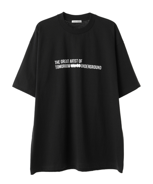 CLANE（クラネ）の「【CLANE HOMME】OVER LINE T-SHIRT（Tシャツ/カットソー・メンズ・グレー/ホワイト/ブラック/レッド・1/2）」の2枚目の写真
