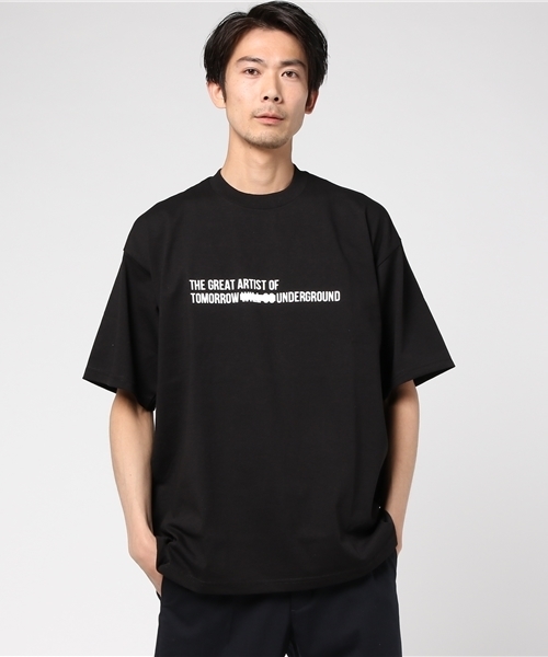 CLANE（クラネ）の「【CLANE HOMME】OVER LINE T-SHIRT（Tシャツ/カットソー・メンズ・グレー/ホワイト/ブラック/レッド・1/2）」の5枚目の写真