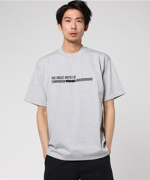CLANE（クラネ）の「【CLANE HOMME】OVER LINE T-SHIRT（Tシャツ/カットソー・メンズ・グレー/ホワイト/ブラック/レッド・1/2）」の6枚目の写真
