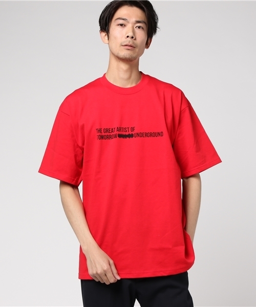 CLANE（クラネ）の「【CLANE HOMME】OVER LINE T-SHIRT（Tシャツ/カットソー・メンズ・グレー/ホワイト/ブラック/レッド・1/2）」の7枚目の写真