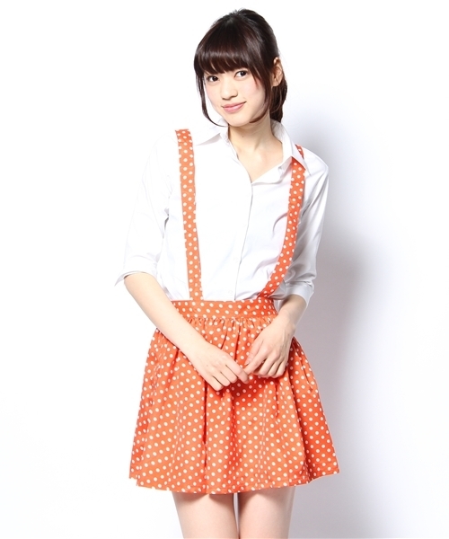 WEGO（ウィゴー）の「サス付きドットフレアスカート（スカート・レディース・ネイビー/マスタード/オレンジ・FREE）」の11枚目の写真