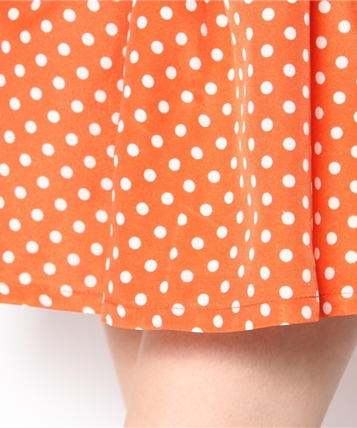 WEGO（ウィゴー）の「サス付きドットフレアスカート（スカート・レディース・ネイビー/マスタード/オレンジ・FREE）」の8枚目の写真