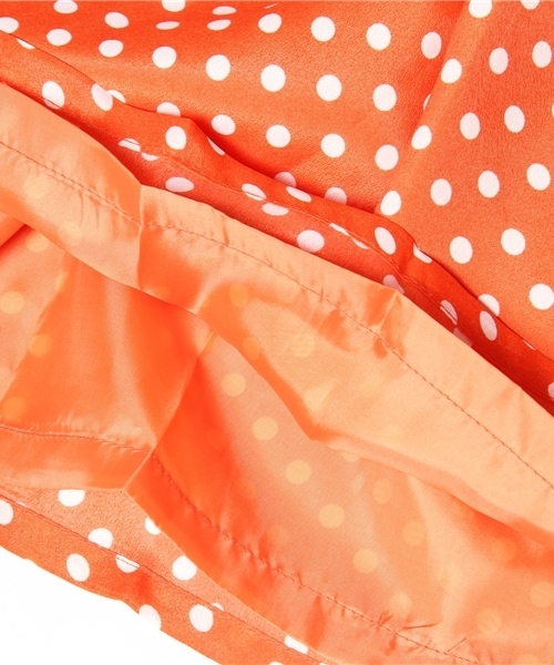 WEGO（ウィゴー）の「サス付きドットフレアスカート（スカート・レディース・ネイビー/マスタード/オレンジ・FREE）」の9枚目の写真