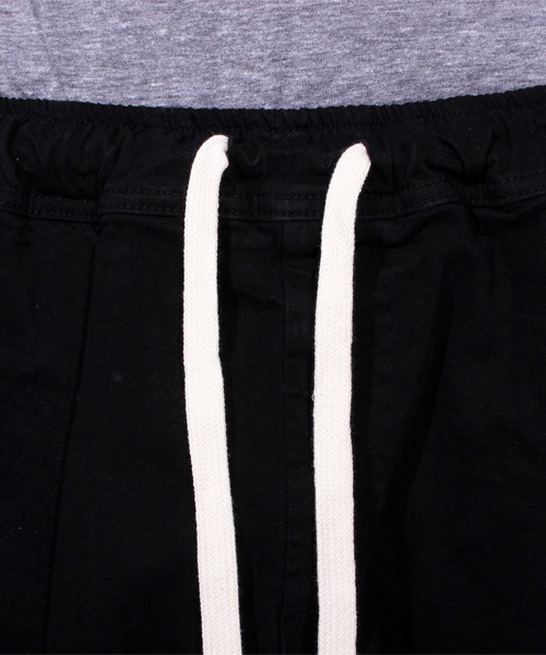 ８(eight)（エイト）の「デニム ガウチョパンツ ワイド サルエルパンツ（デニムパンツ・メンズ・ブラック/サックスブルー・LARGE/MEDIUM）」の7枚目の写真