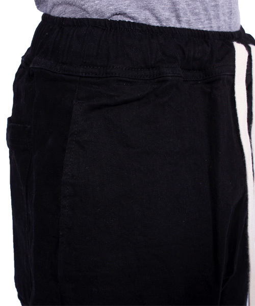 ８(eight)（エイト）の「デニム ガウチョパンツ ワイド サルエルパンツ（デニムパンツ・メンズ・ブラック/サックスブルー・LARGE/MEDIUM）」の17枚目の写真