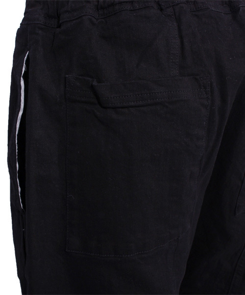 ８(eight)（エイト）の「デニム ガウチョパンツ ワイド サルエルパンツ（デニムパンツ・メンズ・ブラック/サックスブルー・LARGE/MEDIUM）」の10枚目の写真