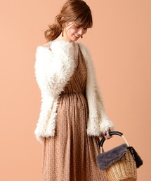 natural couture | ボアカーディガン(その他アウター)