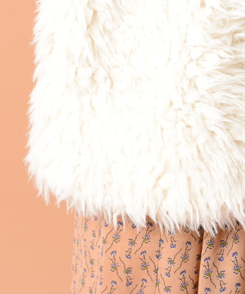 natural couture（ナチュラルクチュール）の「ボアカーディガン（その他アウター・レディース・アイボリー/グレイッシュベージュ/ピンク・FREE）」の18枚目の写真