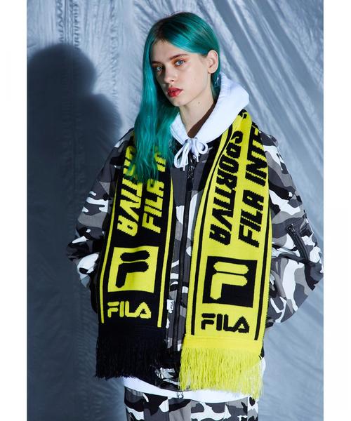 FILA（フィラ）の「＜FILA × monkey time＞ JACQUARD SCARF/マフラー ◆（マフラー・メンズ・レッド/イエロー/オレンジ/ロイヤルブルー・FREE）」の12枚目の写真