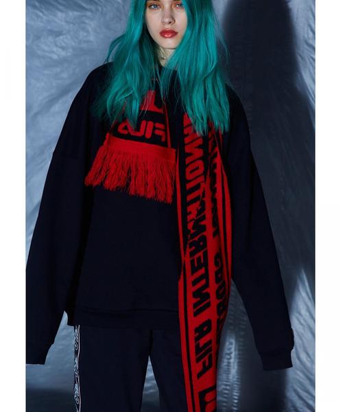 FILA（フィラ）の「＜FILA × monkey time＞ JACQUARD SCARF/マフラー ◆（マフラー・メンズ・レッド/イエロー/オレンジ/ロイヤルブルー・FREE）」の5枚目の写真