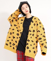 PUNYUS | レオパードビッグカーディガン(カーディガン/ボレロ)