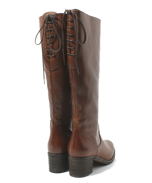 NANO universe（ナノユニバース）の「MALLY/バックレースアップロングブーツ（ブーツ・レディース・ブラック/ブラウン・36/37/38）」の5枚目の写真