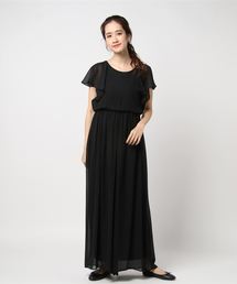 マキシ丈ワイドパンツの オールインワン 結婚式 お呼ばれ パーティー ドレス