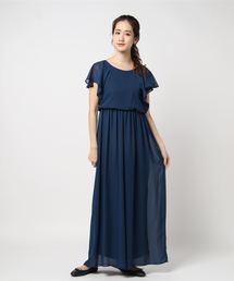 マキシ丈ワイドパンツの オールインワン 結婚式 お呼ばれ パーティー ドレス