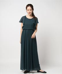 マキシ丈ワイドパンツの オールインワン 結婚式 お呼ばれ パーティー ドレス