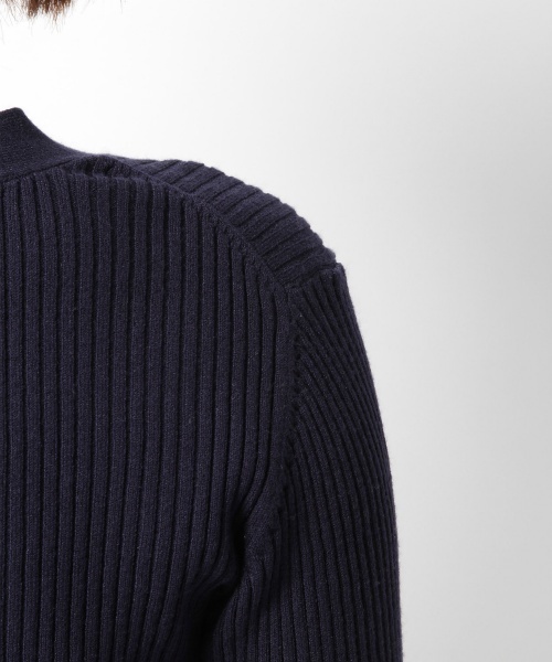 laboratory work（ラボラトリーワーク）の「Vネックリブカーディガン（カーディガン/ボレロ・レディース・オフホワイト/ベージュ/ネイビー/ラベンダー・MEDIUM）」の9枚目の写真