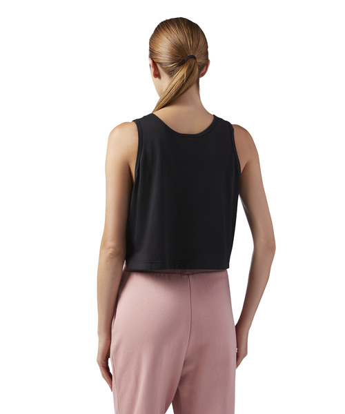 Reebok（リーボック）の「クロップタンク LF TANK（タンクトップ・レディース・ホワイト/ブラック・MEDIUM/LARGE/X-LARGE/SMALL）」の6枚目の写真