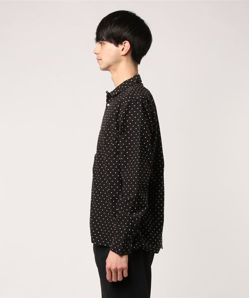 KATO`(カトー)の「KATO'/カトー ドットリヨセルシャツ(シャツ/ブラウス・メンズ・ブラック/ブルー・LARGE/MEDIUM/SMALL/X-LARGE)」の3枚目の写真