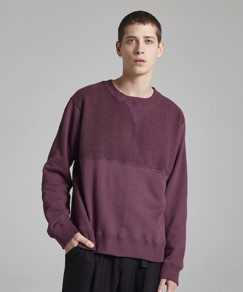 SToL（ストル）の「msw491-Trainer トレーナー（スウェット・メンズ・グレー/ボルドー/ブラック・S/L/M）」の3枚目の写真