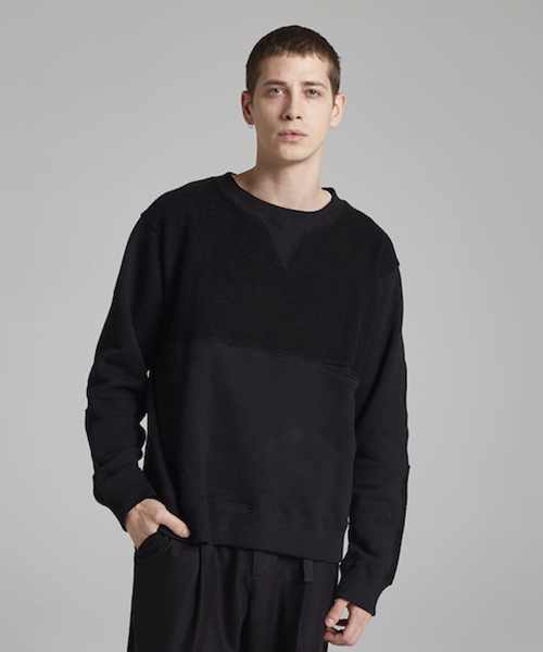 SToL（ストル）の「msw491-Trainer トレーナー（スウェット・メンズ・グレー/ボルドー/ブラック・S/L/M）」の2枚目の写真