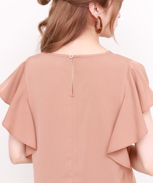 N.(N. Natural Beauty Basic)(エヌエヌナチュラルビューティーベーシック)の「◆フレアスリーブVネックブラウス(シャツ/ブラウス・レディース・ネイビー/ブラウン/グレー・MEDIUM)」の19枚目の写真