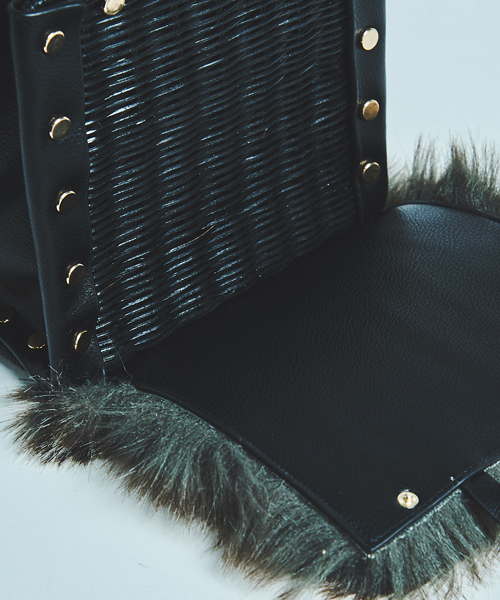 Laugoa（ラウゴア）の「【LAUGOA】 Trir 18526-12001（ハンドバッグ・レディース・ブラック/ベージュ・FREE）」の11枚目の写真