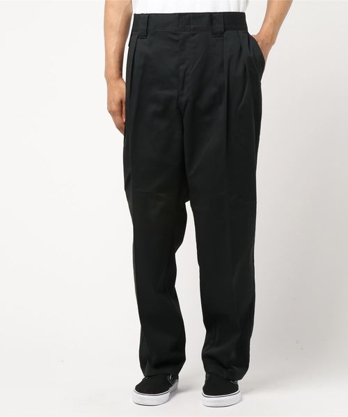 Dickies（ディッキーズ）の「Dickies/ディッキーズ TCツイル ストレッチタック入りテーパードパンツ（チノパンツ・メンズ・ブラック/ベージュ・32inch/30inch/28inch/34inch/36inch）」の5枚目の写真