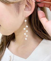apres jour | 【apresjour × ARIAZ】ジグザグパールピアス(ピアス（両耳用）)