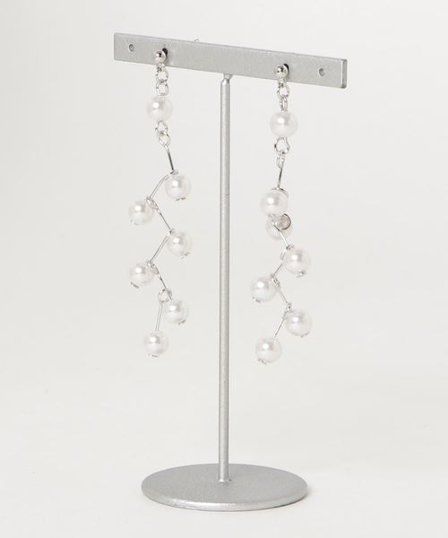 apres jour（アプレジュール）の「【apresjour × ARIAZ】ジグザグパールピアス（ピアス（両耳用）・レディース・ゴールド/シルバー・FREE）」の4枚目の写真