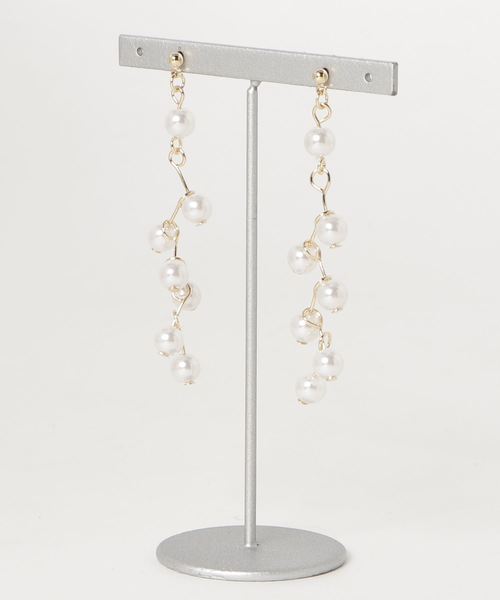 apres jour（アプレジュール）の「【apresjour × ARIAZ】ジグザグパールピアス（ピアス（両耳用）・レディース・ゴールド/シルバー・FREE）」の3枚目の写真