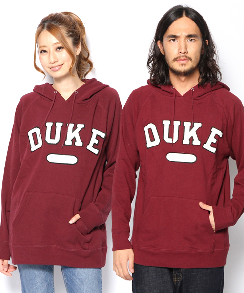 WEGO(ウィゴー)の「WEGO/DUKEワッペンプルパーカー(パーカー・メンズ・ワイン/グレー/ホワイト・LARGE/MEDIUM)」の3枚目の写真